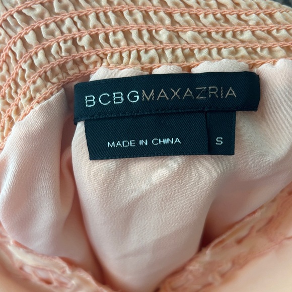 BCBGMaxAzria Blush Lace Detail Dress - Picture 2 of 3